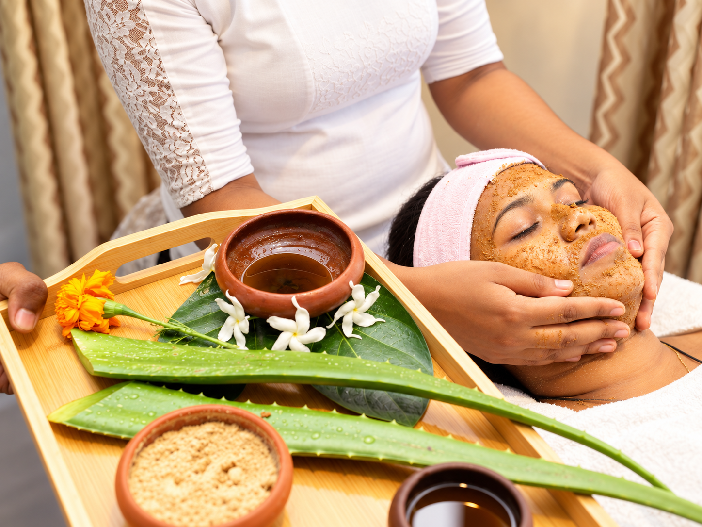 Herbal facial